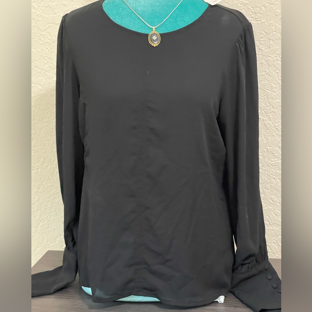 Ann Taylor Classic Black Blouse
